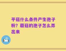 平菇什么条件产生孢子粉？蘑菇的孢子怎么弄出来
