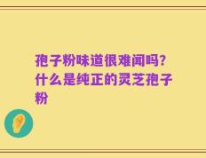 孢子粉味道很难闻吗？什么是纯正的灵芝孢子粉