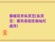 春暖花开朱灵芝(朱灵芝：春天姿态优美灿烂盛开)