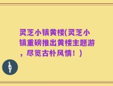 灵芝小镇黄楼(灵芝小镇重磅推出黄楼主题游，尽览古朴风情！)