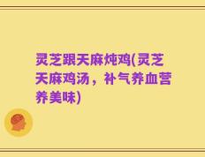 灵芝跟天麻炖鸡(灵芝天麻鸡汤，补气养血营养美味)