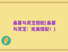 桑葚与灵芝搭配(桑葚与灵芝：完美搭配！)
