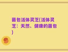 菌包活体灵芝(活体灵芝：天然、健康的菌包)