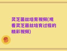 灵芝菌丝培育视频(观看灵芝菌丝培育过程的精彩视频)