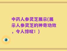 中药人参灵芝展示(展示人参灵芝的神奇功效，令人惊叹！)