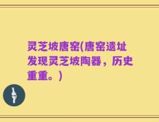 灵芝坡唐窑(唐窑遗址发现灵芝坡陶器，历史重重。)