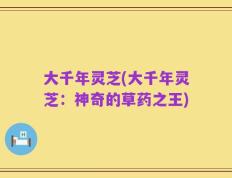 大千年灵芝(大千年灵芝：神奇的草药之王)