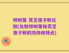 桦树茸 灵芝孢子粉比较(比较桦树茸和灵芝孢子粉的功效和特点)