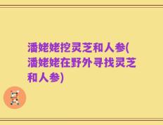 潘姥姥挖灵芝和人参(潘姥姥在野外寻找灵芝和人参)