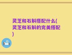 灵芝和石斛搭配什么(灵芝和石斛的完美搭配)