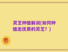 灵芝种植解说(如何种植出优质的灵芝？)