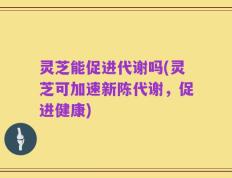 灵芝能促进代谢吗(灵芝可加速新陈代谢，促进健康)