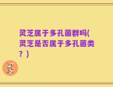 灵芝属于多孔菌群吗(灵芝是否属于多孔菌类？)