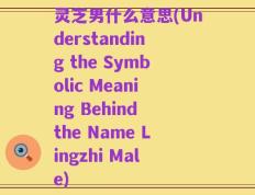灵芝男什么意思(Understanding the Symbolic Meaning Behind the Name Lingzhi Male)