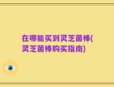 在哪能买到灵芝菌棒(灵芝菌棒购买指南)