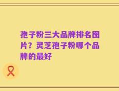 孢子粉三大品牌排名图片？灵芝孢子粉哪个品牌的最好