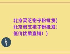 北京灵芝袍子粉批发(北京灵芝袍子粉批发：低价优质直销！)