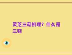 灵芝三萜机理？什么是三萜