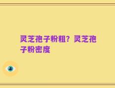 灵芝孢子粉粗？灵芝孢子粉密度