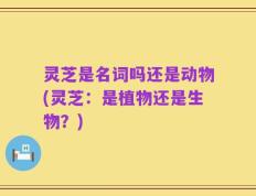 灵芝是名词吗还是动物(灵芝：是植物还是生物？)