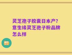 灵芝孢子胶囊日本产？意生缘灵芝孢子粉品牌怎么样