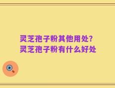 灵芝孢子粉其他用处？灵芝孢子粉有什么好处
