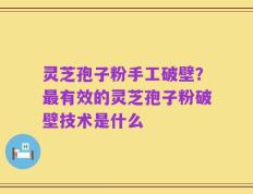 灵芝孢子粉手工破壁？最有效的灵芝孢子粉破壁技术是什么