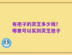 有孢子的灵芝多少钱？哪里可以买到灵芝孢子