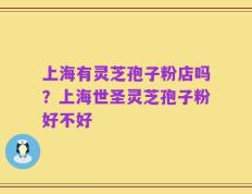 上海有灵芝孢子粉店吗？上海世圣灵芝孢子粉好不好
