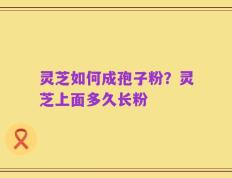 灵芝如何成孢子粉？灵芝上面多久长粉