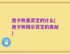 孢子粉是灵芝的什么(孢子粉揭示灵芝的奥秘)