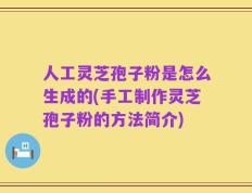 人工灵芝孢子粉是怎么生成的(手工制作灵芝孢子粉的方法简介)