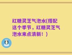 红糖灵芝气泡水(搭配这个季节，红糖灵芝气泡水来点清新！)