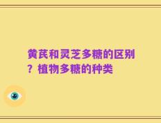 黄芪和灵芝多糖的区别？植物多糖的种类