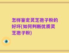 怎样鉴定灵芝孢子粉的好坏(如何判断优质灵芝孢子粉)
