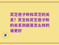 灵芝孢子粉和灵芝的关系？灵芝和灵芝孢子粉的关系到底是怎么样的谁更好