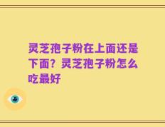 灵芝孢子粉在上面还是下面？灵芝孢子粉怎么吃最好