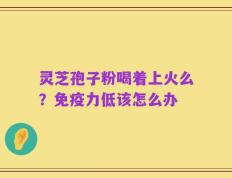 灵芝孢子粉喝着上火么？免疫力低该怎么办