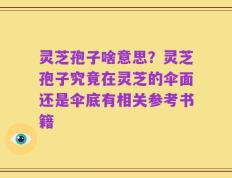 灵芝孢子啥意思？灵芝孢子究竟在灵芝的伞面还是伞底有相关参考书籍