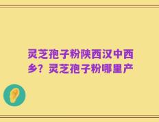 灵芝孢子粉陕西汉中西乡？灵芝孢子粉哪里产