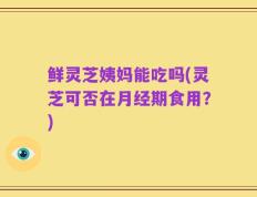 鲜灵芝姨妈能吃吗(灵芝可否在月经期食用？)