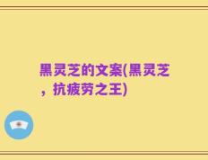 黑灵芝的文案(黑灵芝，抗疲劳之王)
