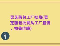 灵芝菌包工厂批发(灵芝菌包批发从工厂直供，物美价廉)