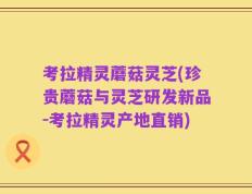 考拉精灵蘑菇灵芝(珍贵蘑菇与灵芝研发新品-考拉精灵产地直销)