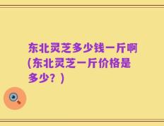 东北灵芝多少钱一斤啊(东北灵芝一斤价格是多少？)