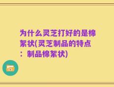 为什么灵芝打好的是棉絮状(灵芝制品的特点：制品棉絮状)