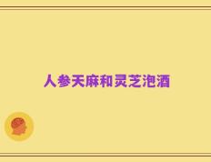 人参天麻和灵芝泡酒