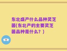 东北盛产什么品种灵芝菌(东北产的主要灵芝菌品种是什么？)