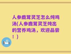 人参鹿茸灵芝怎么炖鸡汤(人参鹿茸灵芝炖出的营养鸡汤，欢迎品尝！)