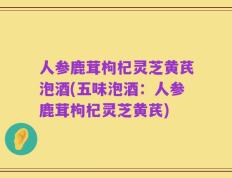 人参鹿茸枸杞灵芝黄芪泡酒(五味泡酒：人参鹿茸枸杞灵芝黄芪)